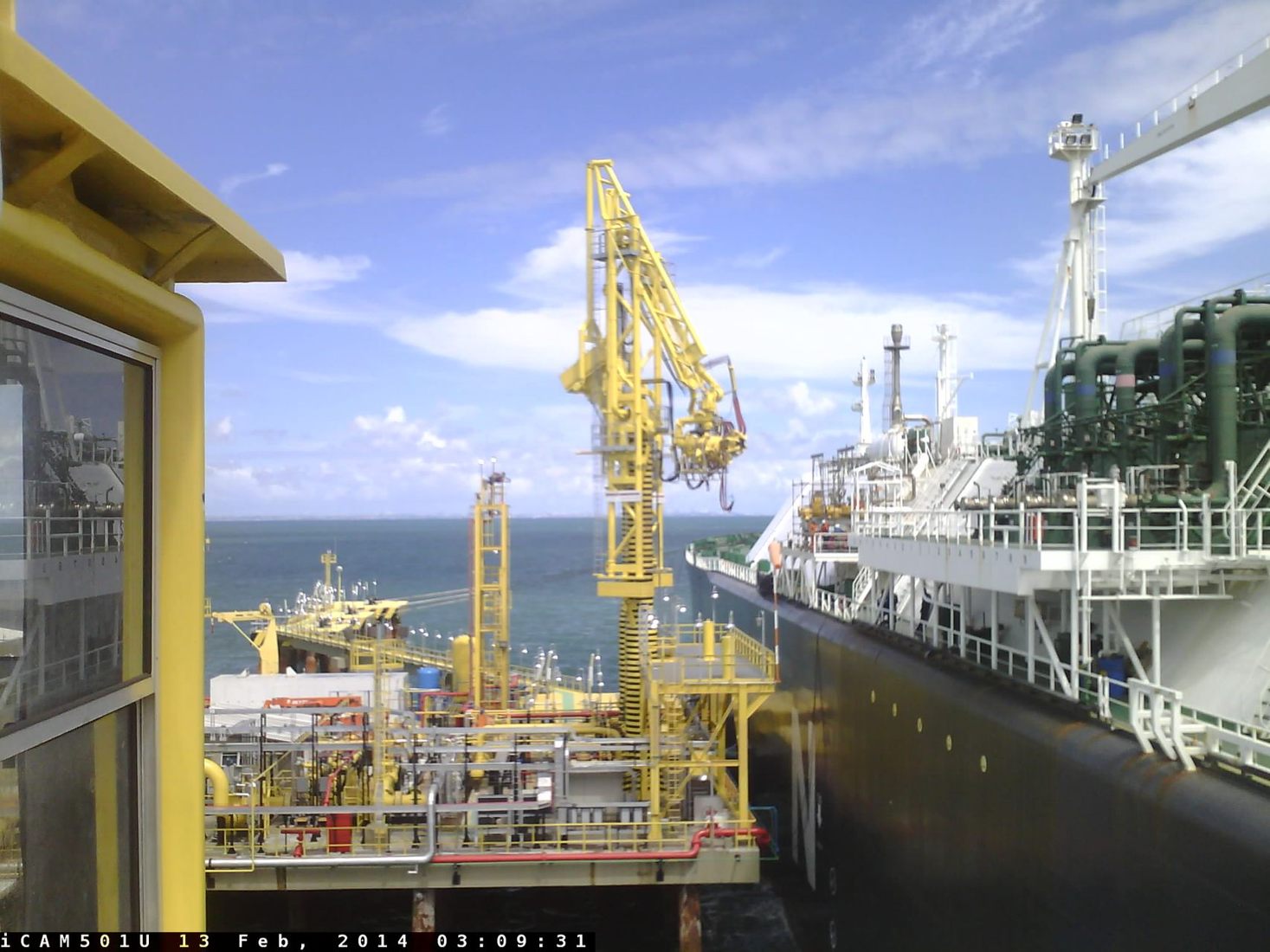 Operação em navio de regaseificação
